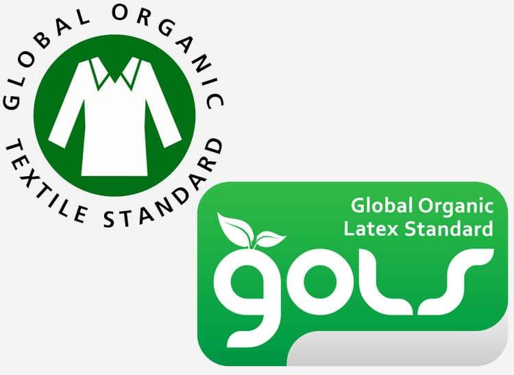 GOTS and GOLS certified organic mattress materials