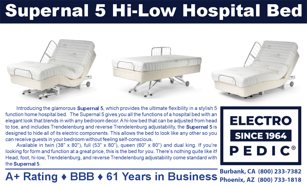 The Supernal 5 electric adjustable bed from Transfer Master / Graham Field 