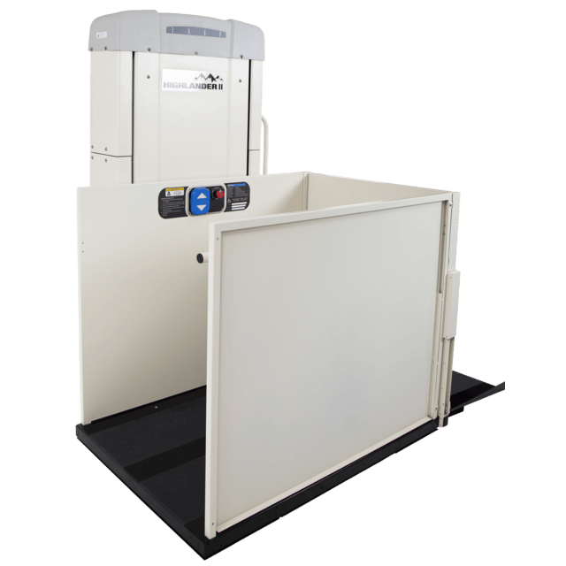 Harmar Highlander II wheelchair platform lift with landing gate