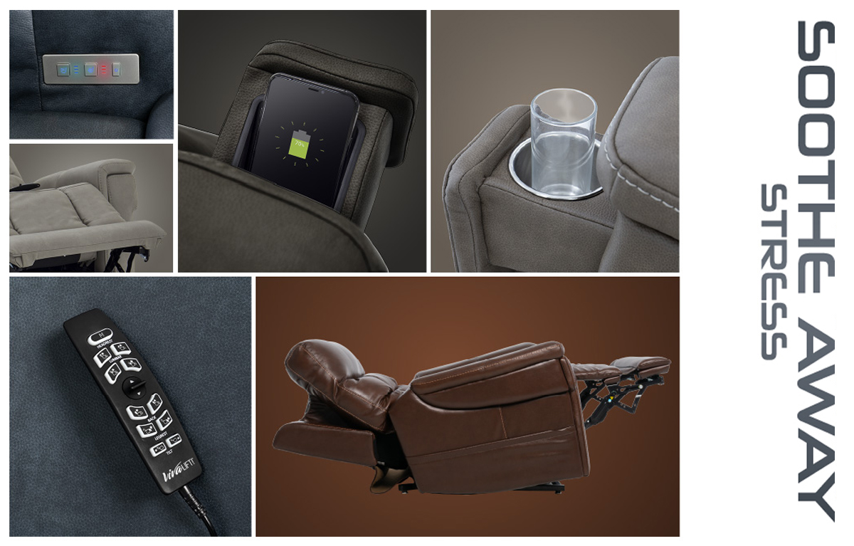 Pride VivaLift Ultra PLR-4955 power lift recliner features